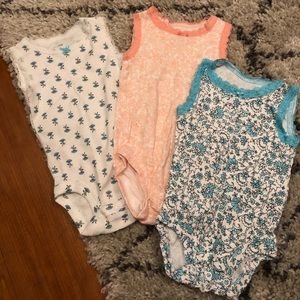 Carter’s floral tank onesies